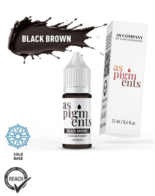 BLACK BROWN, 12ml (AS PIGMENTS)